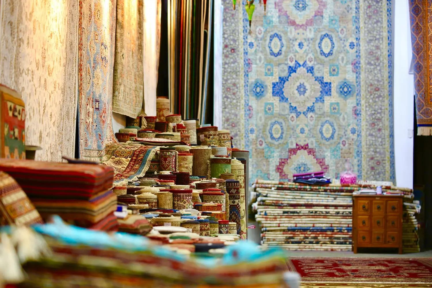 Luxury carpet display